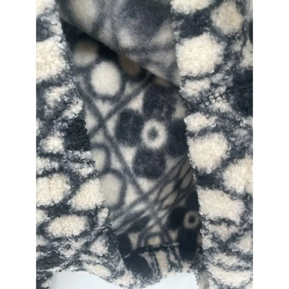 Marine Layer Womens Navy Cream Floral Laid Back Sherpa Hoodie Size S New - Picture 6 of 10